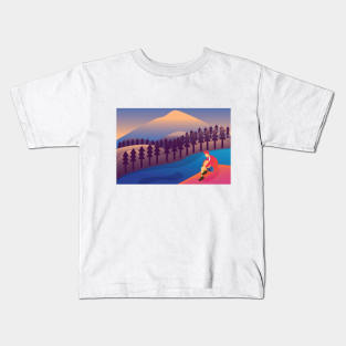 Mountains Modern Kids T-Shirt